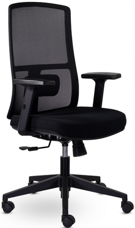 Компьютерное кресло Оптима PL черный ткань/сетка