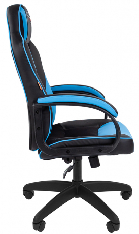 Игровое кресло Chairman Game 17 черный/голубой