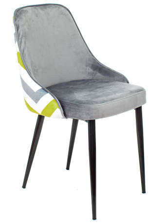 Стул для кухни Бюрократ KF-5 серый зигзаг