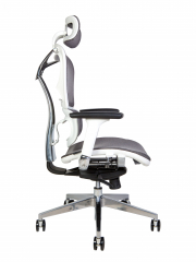 Игровое кресло Norden Hero white белый/серый