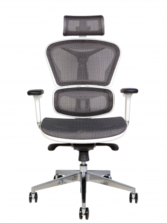 Игровое кресло Norden Hero white белый/серый