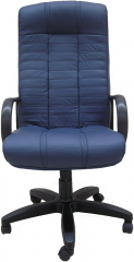 Кресло офисное Атлант Стандарт экокожа синяя