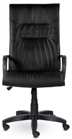 Кресло руководителя UTFC Бона B пластик экокожа черная