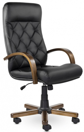Кресло руководителя UTFC Верона К-10 В дерево/МБ кожа черный