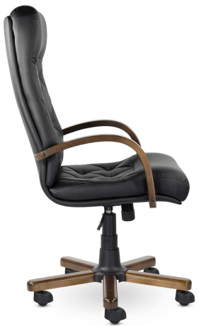 Кресло руководителя UTFC Верона К-10 В дерево/МБ кожа черный