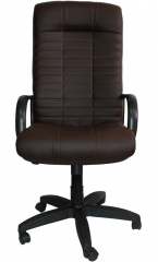 Кресло офисное Атлант Стандарт экокожа цвета шоколад