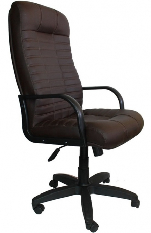 Кресло офисное Атлант Стандарт экокожа цвета шоколад