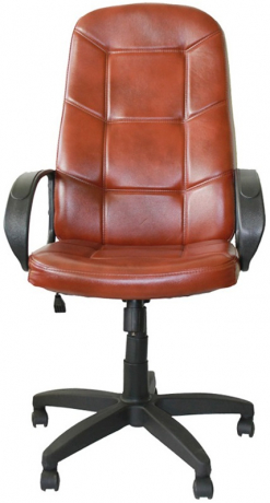 Компьютерное кресло Пилот Ультра экокожа коричневая