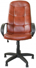 Компьютерное кресло Пилот Ультра экокожа коричневая