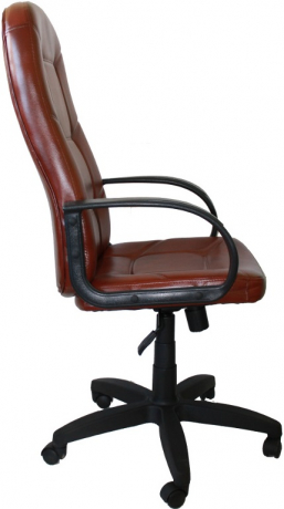 Компьютерное кресло Пилот Ультра экокожа коричневая
