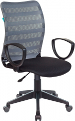 Компьютерное кресло Бюрократ CH-599AXSN серый/черный TW-32K03 сетка/ткань