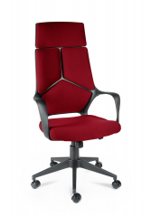 Офисное кресло Norden IQ Black темно-красная ткань