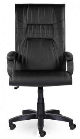 Кресло руководителя UTFC Бона B пластик-люкс экокожа черная