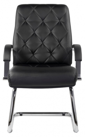 Конференц-кресло UTFC Верона К-10 Н/п хром экокожа черный