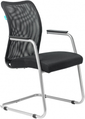 Офисное конференц-кресло Бюрократ CH-599AV черный TW-11 сетка/ткань
