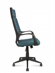 Офисное кресло Norden IQ Black голубая ткань