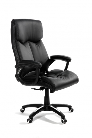 Кресло руководителя Norden Даллас (black) черная экокожа