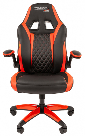 Игровое кресло Chairman Game 15 экокожа красный/черный