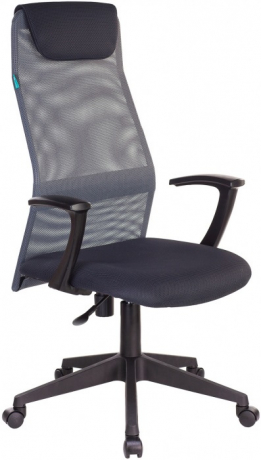 Кресло офисное Бюрократ KB-8 темно-серый сетка/ткань