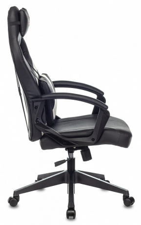 Кресло компьютерное игровое Zombie DRIVER черный/белый экокожа