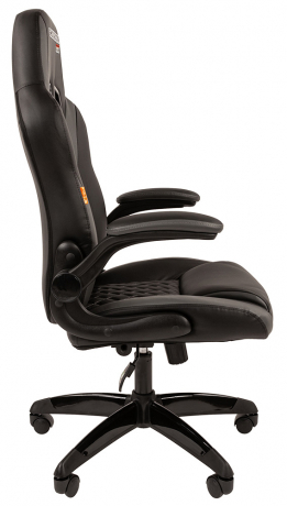 Игровое кресло Chairman Game 15 экокожа серый/черный