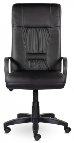 Кресло руководителя UTFC Парламент B пластик экокожа черная