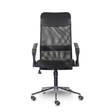 Компьютерное кресло МС-040 Директ Лайт В хром Cp Z11/TW-01/Е11-к (черный)