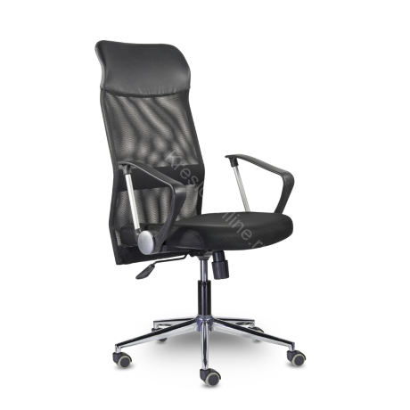 Компьютерное кресло МС-040 Директ Лайт В хром Cp Z11/TW-01/Е11-к (черный)