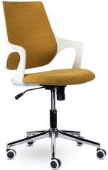 Компьютерное кресло Ситро М-804 WHITE CH оранжевый ткань