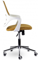 Компьютерное кресло Ситро М-804 WHITE CH оранжевый ткань