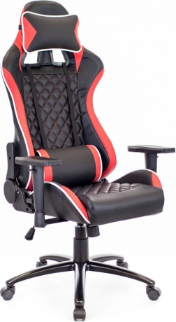 Кресло компьютерное игровое Everprof Lotus S11 экокожа черная/красная