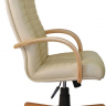 Офисное кресло руководителя Атлант Экстра экокожа бежевая (бук)