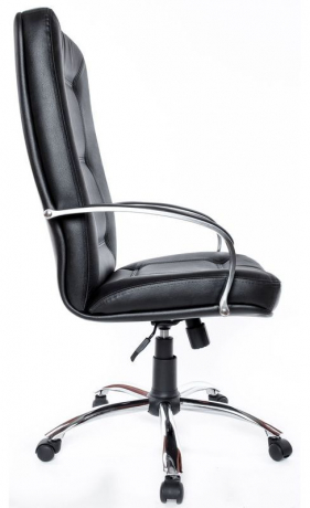 Офисное кресло руководителя Сенатор Хром M экокожа черная
