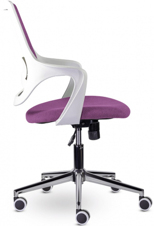 Компьютерное кресло Ситро М-804 WHITE CH сиреневый ткань