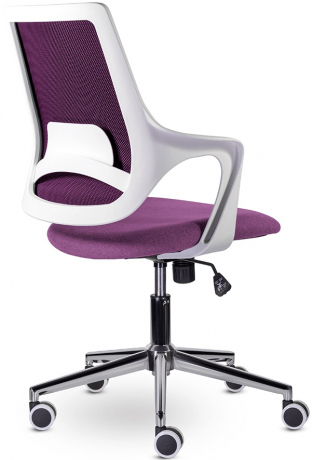 Компьютерное кресло Ситро М-804 WHITE CH сиреневый ткань