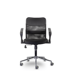 Компьютерное кресло МС-040 Директ Лайт Н хром Ср Z11/TW-01/Z11 (черный)