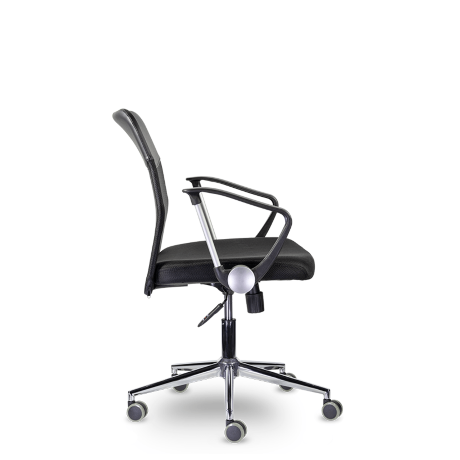 Компьютерное кресло МС-040 Директ Лайт Н хром Ср Z11/TW-01/Z11 (черный)