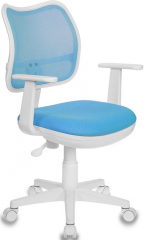 Детское компьютерное кресло Бюрократ CH-W797 голубой сетка/ткань