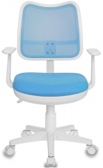 Детское компьютерное кресло Бюрократ CH-W797 голубой сетка/ткань