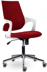 Компьютерное кресло Ситро М-804 WHITE CH красный ткань