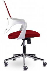 Компьютерное кресло Ситро М-804 WHITE CH красный ткань