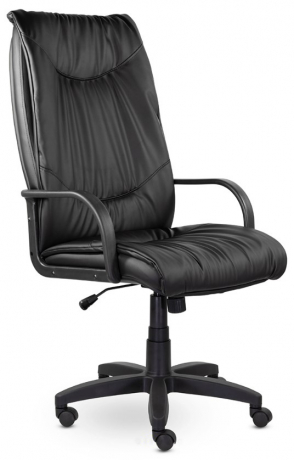 Кресло руководителя UTFC Свинг В пластик экокожа черная