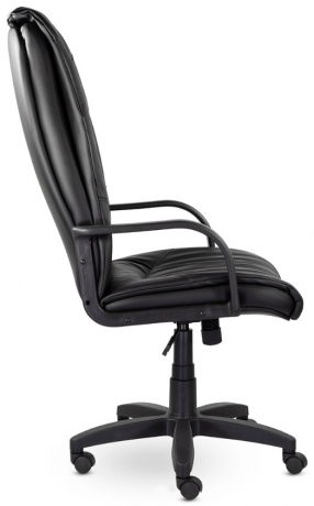 Кресло руководителя UTFC Свинг В пластик экокожа черная