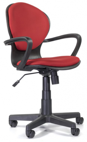 Компьютерное кресло UTFC Логика TG пластик ткань красный