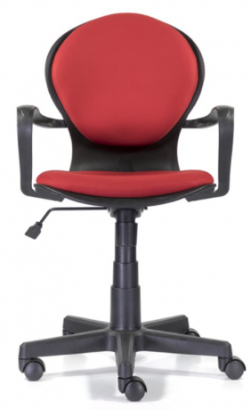 Компьютерное кресло UTFC Логика TG пластик ткань красный