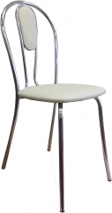 Стул для кухни Венус-М хром экокожа бежевая