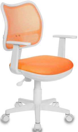 Детское компьютерное кресло Бюрократ CH-W797 оранжевый сетка/ткань