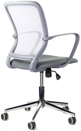 Компьютерное кресло Хэнди М-806 GRAY CH серый ткань/сетка