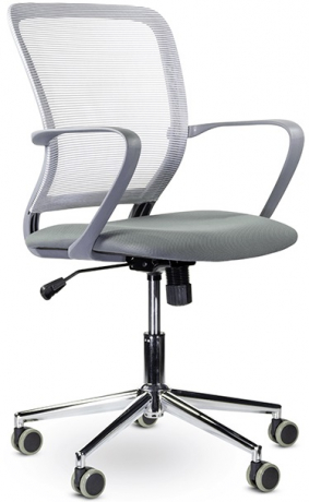 Компьютерное кресло Хэнди М-806 GRAY CH серый ткань/сетка