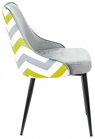 Стул для кухни Бюрократ KF-5_2 комплект 2 шт. серый зигзаг